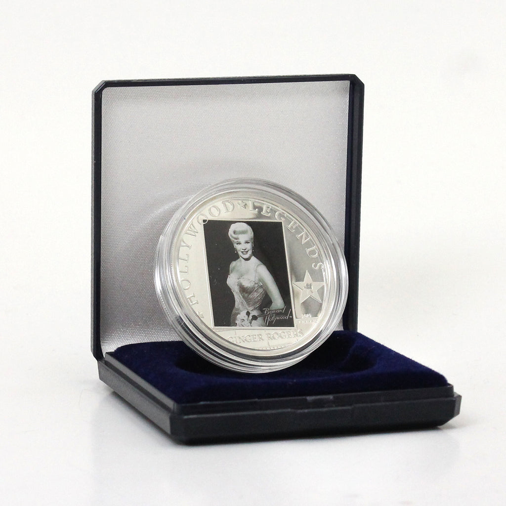 Cook Islands 2010 $5 Hollywood Legends: Ginger Rogers Sterling Silver Coin