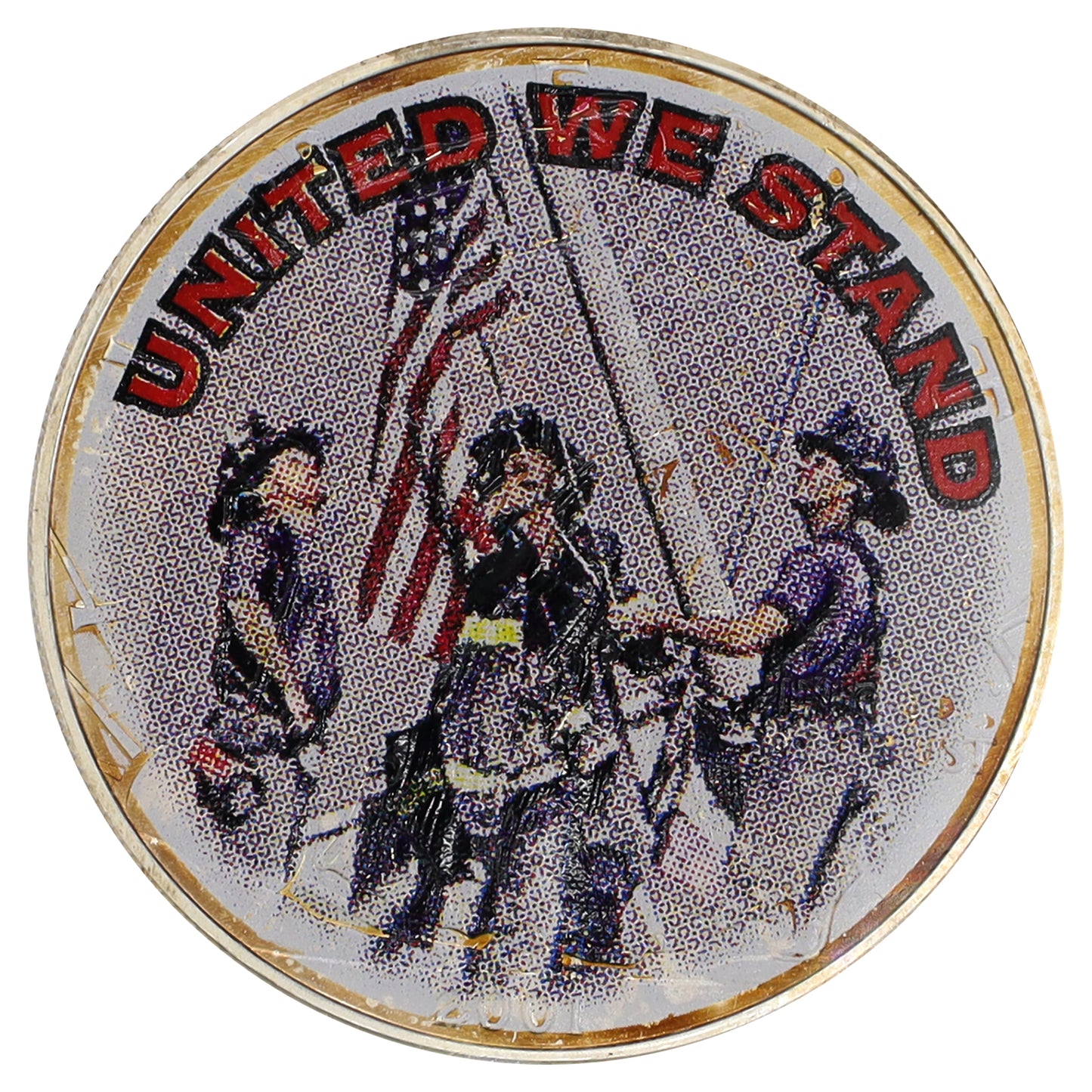 "United We Stand" 9/11 First Responders Eagle 1oz. .999 Fine Silver Coin (No Tax)
