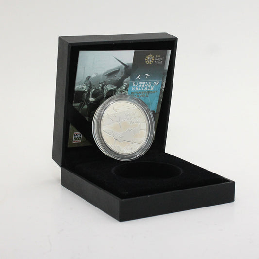 United Kingdom 2010 Battle of Britain 70th Anniversary 5 Pound Sterling Silver Coin