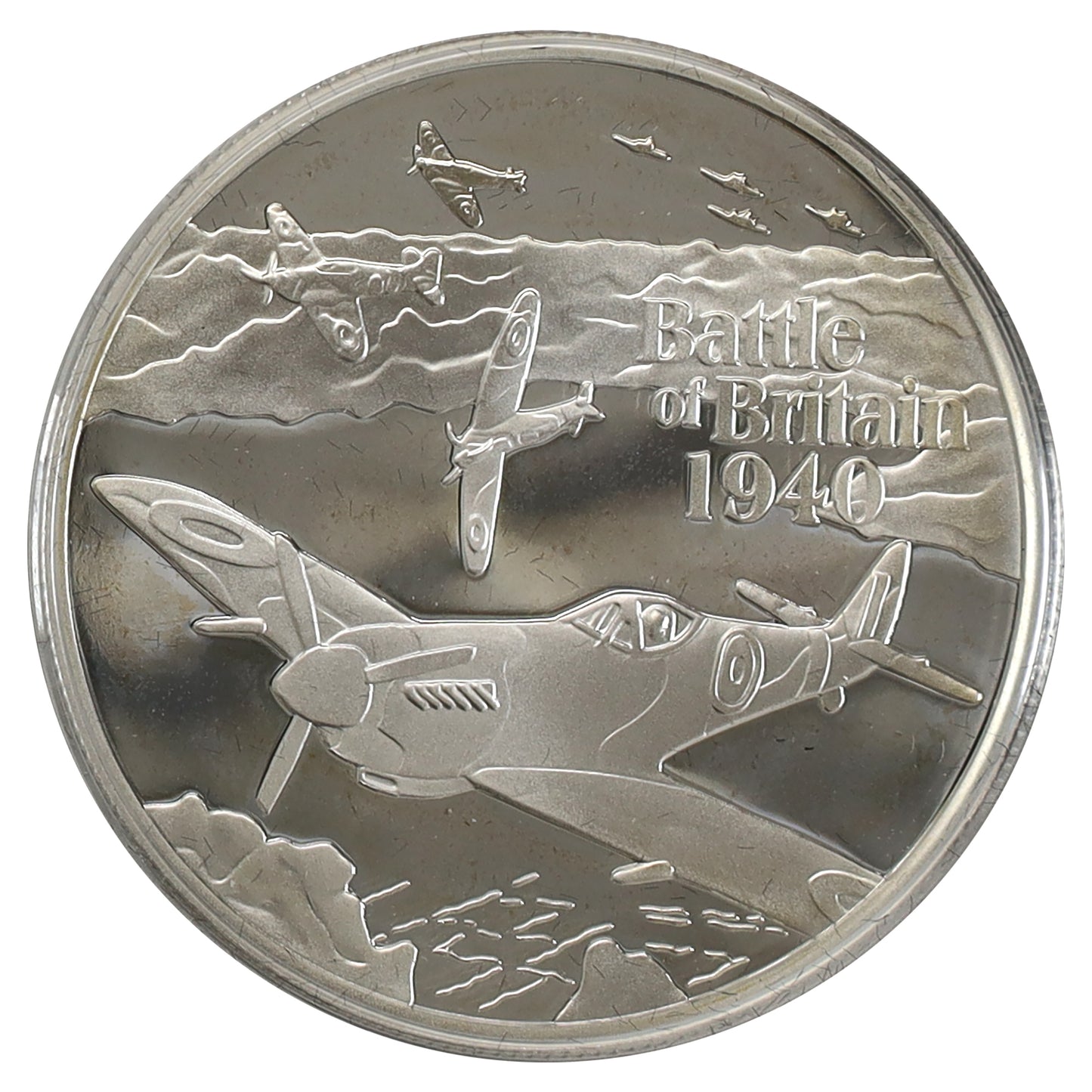 United Kingdom 2010 Battle of Britain 70th Anniversary 5 Pound Sterling Silver Coin