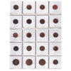 Group Lot of 20x 1917-2001 Canada 1-cents, VG to PL, 20pcs
