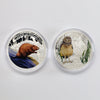 Pair of 2015 Canada $20 Colourized Animal Silver, 2pcs (No Tax) Coins Only, Scr. Caps