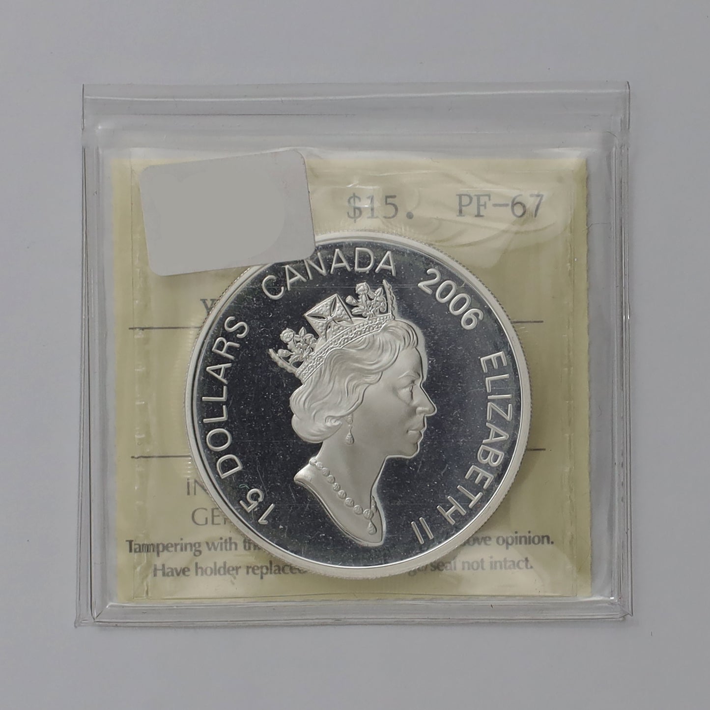 2006 Canada $15 Year of the Dog .925 Silver & Gold Plated Cameo ICCS Certified PF67 UHC