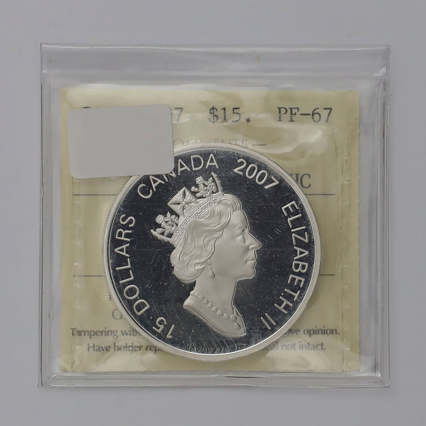 2007 Canada $15 Year of the Pig .925 Silver & Gold Plated Cameo ICCS Certified PF67 UHC
