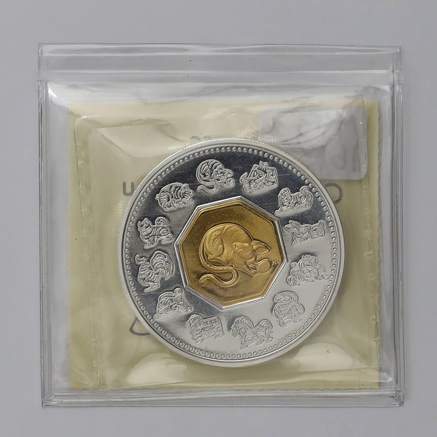 2008 Canada $15 Year of the Rat .925 Silver & Gold Plated Cameo ICCS Certified PF67 UHC