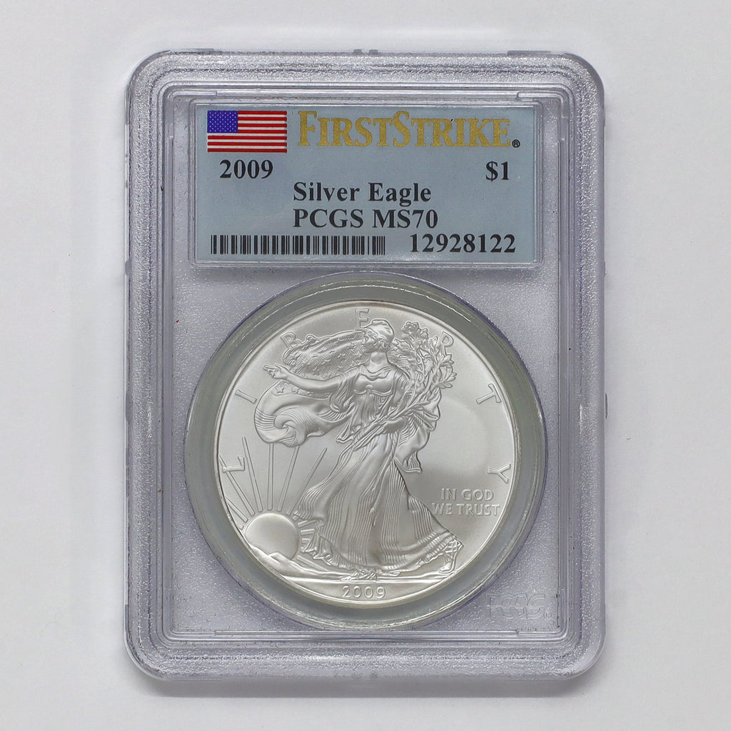 2009 USA Silver Eagle 1oz. Fine Silver PCGS Certified MS70 First Strike (No Tax)
