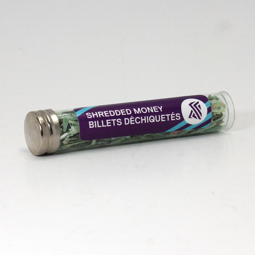 Tube of Shredded Canadian Money!