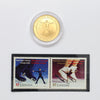 2001 World Figure Skating Championships Singles Medallion & Stamp Set (Issues)