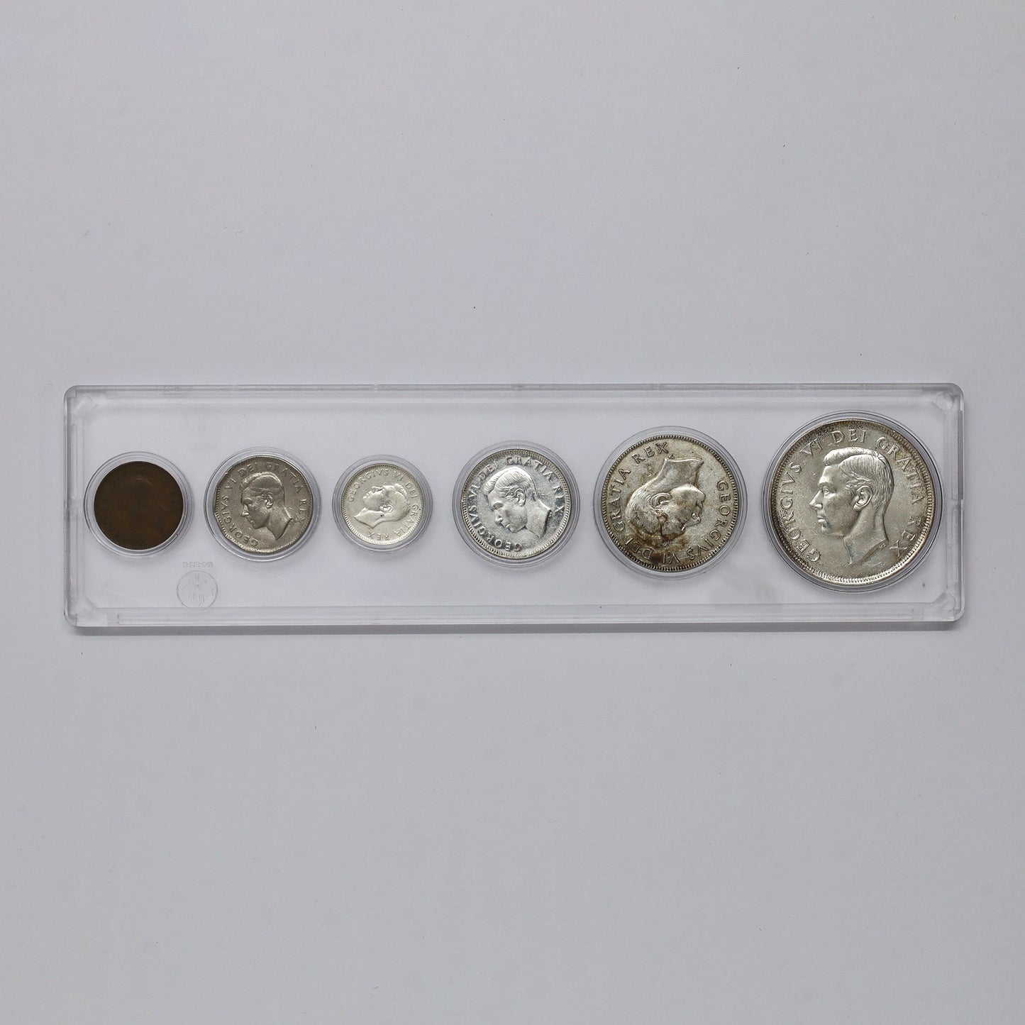 1949 Canada 6-coin Year Set in Snap Lock Case