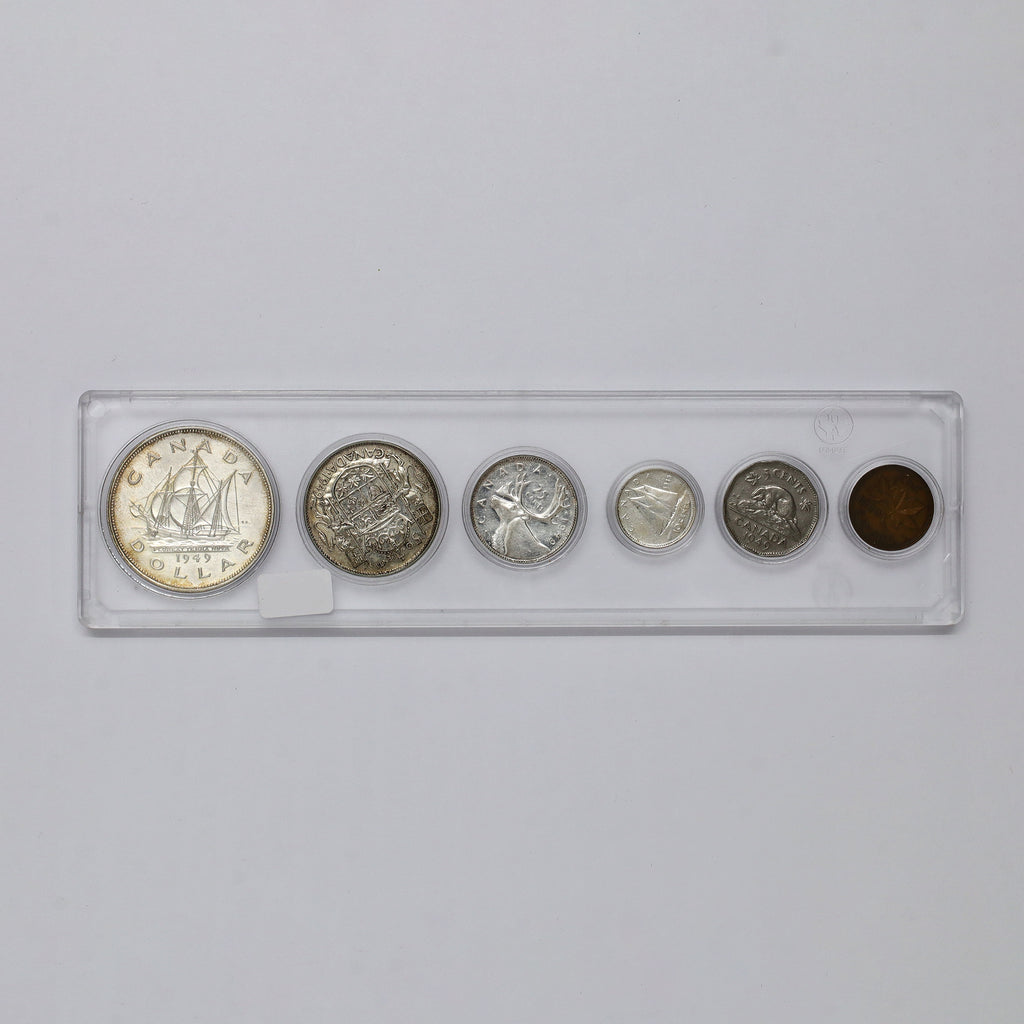 1949 Canada 6-coin Year Set in Snap Lock Case