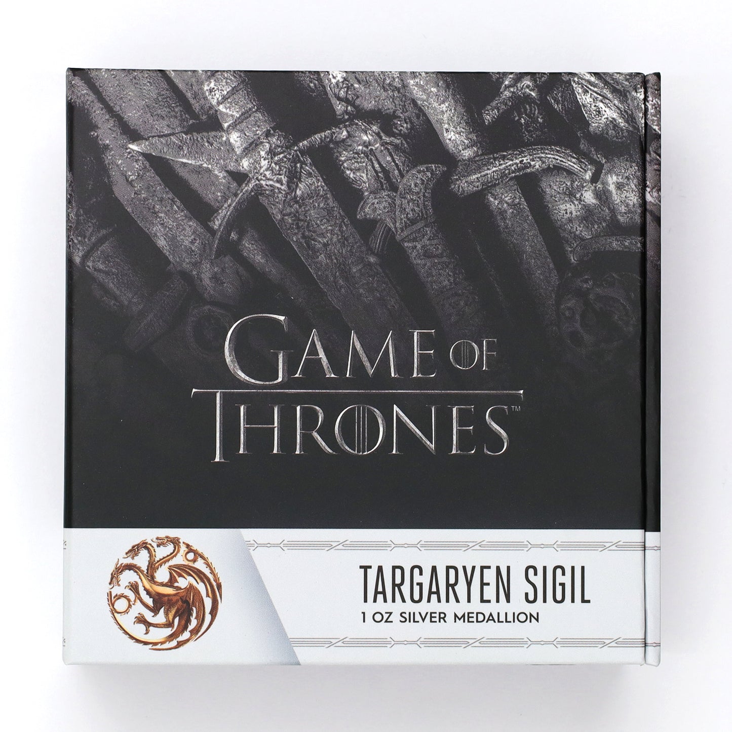 2022 New Zealand Game of Thrones Targaryen Sigil 1oz. Fine Silver Medallion (No Tax)