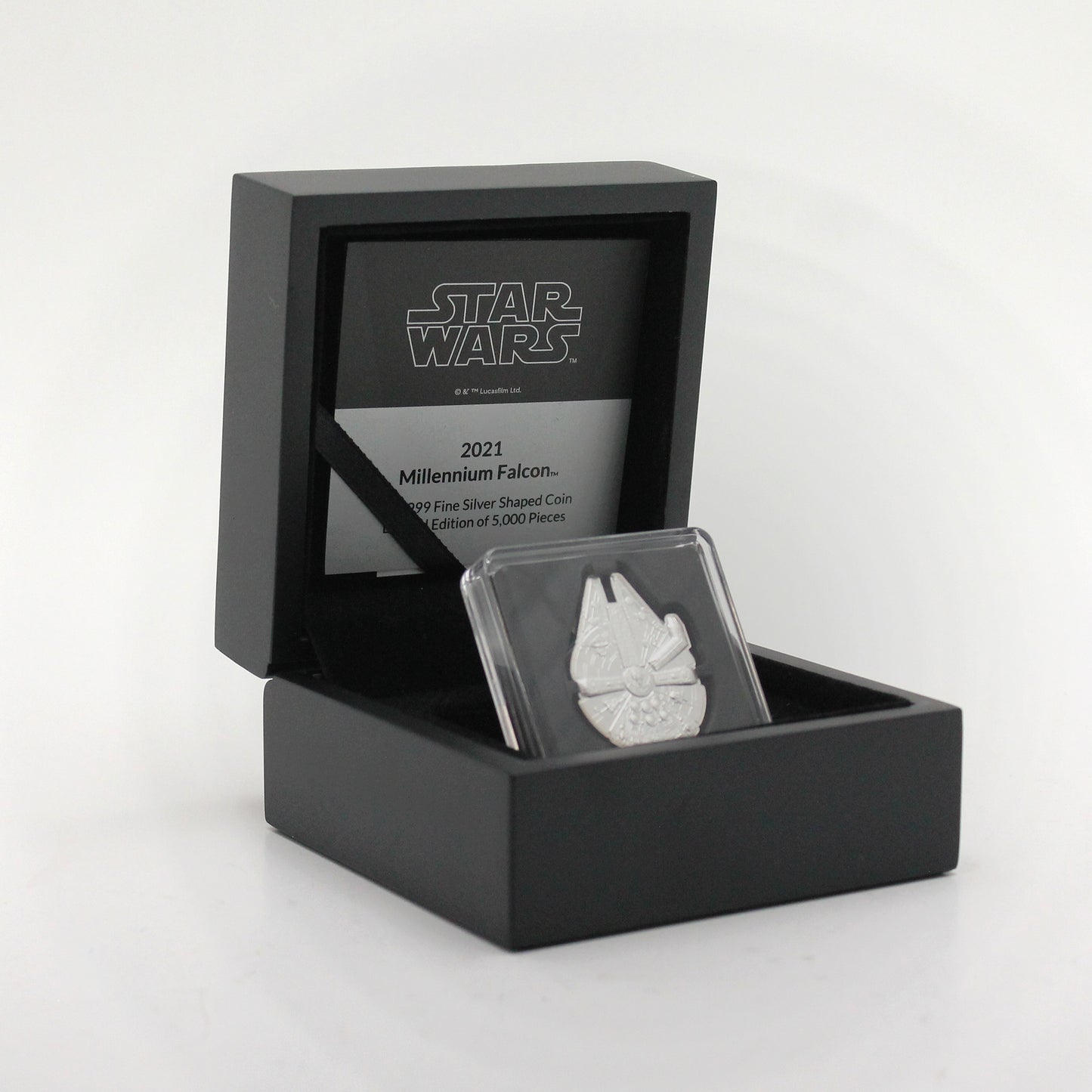 2021 Niue $2 Star Wars: Millennium Falcon Fine Silver Shaped Coin (No Tax)