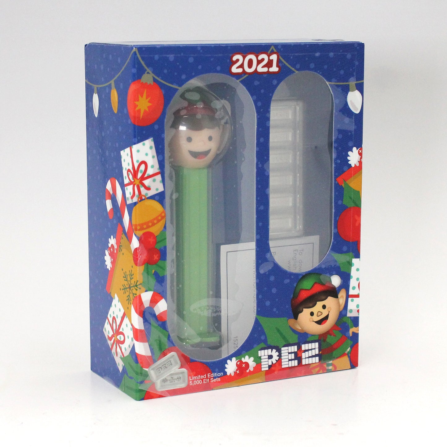 2021 PEZ Candy Christmas Elf 5g .999 Silver Ingot Gift Set