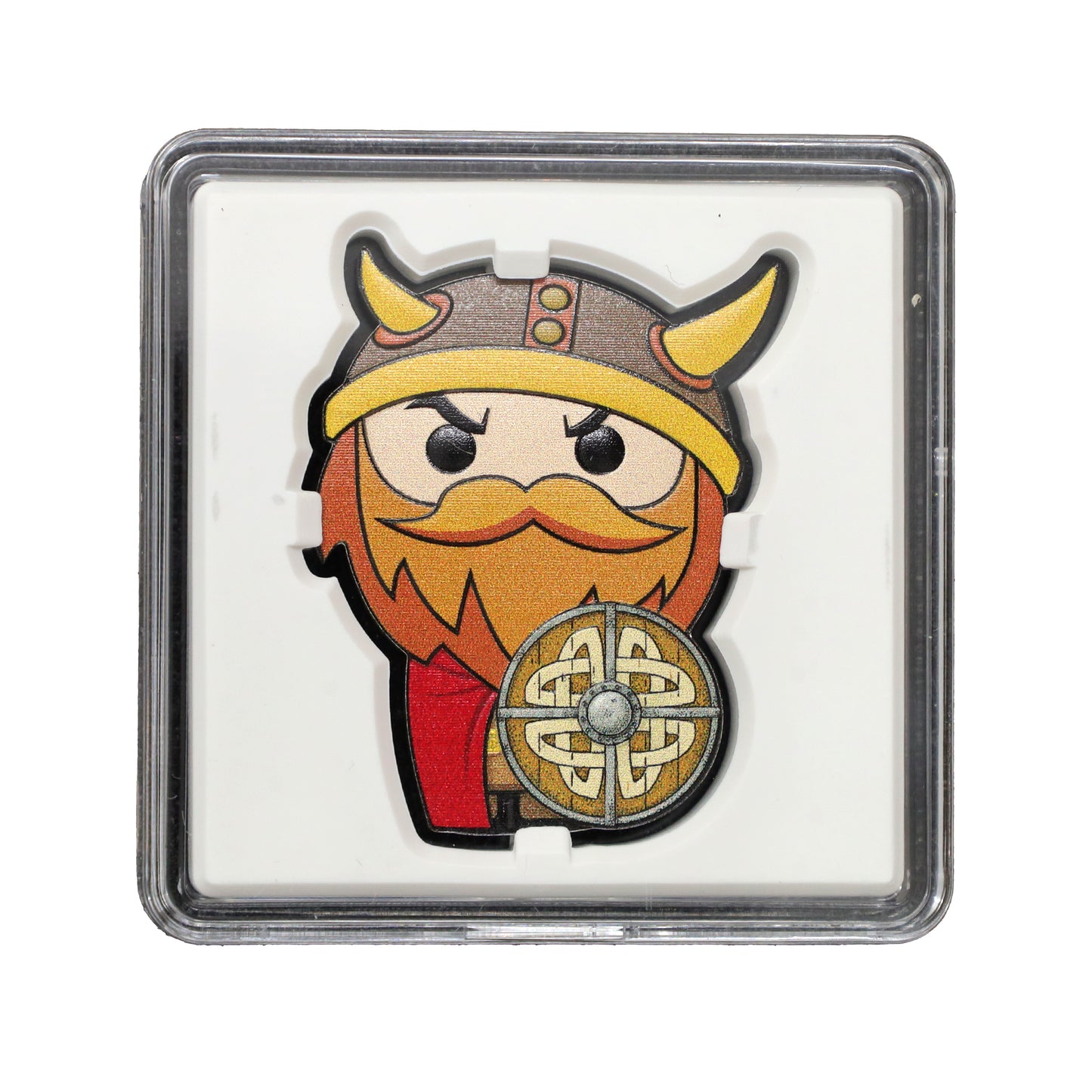 2022 Niue $2 Chibi Warriors: Viking Shaped 1oz. Fine Silver Coin (No Tax) minor wear