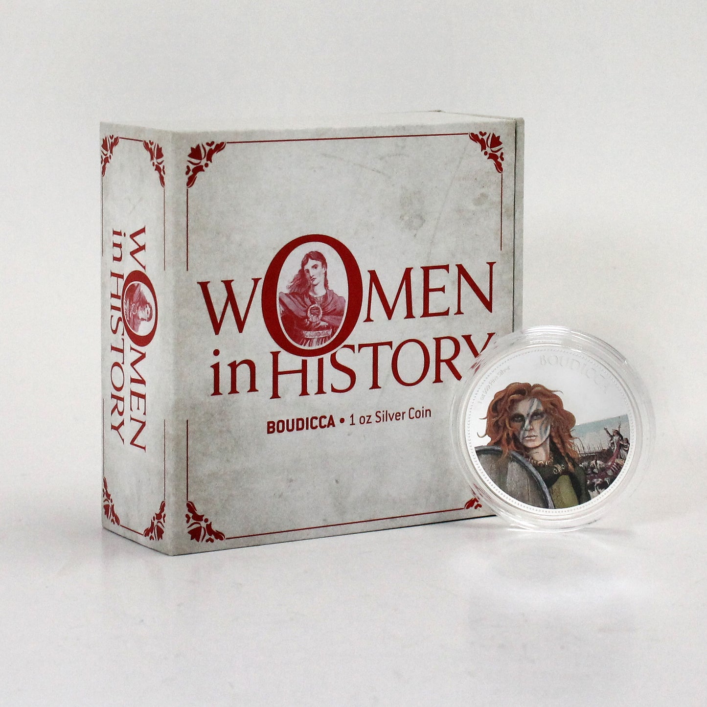 2022 Niue $2 Women in History: Boudicca 1oz. Fine Silver Coin (No Tax) scuffed cap.
