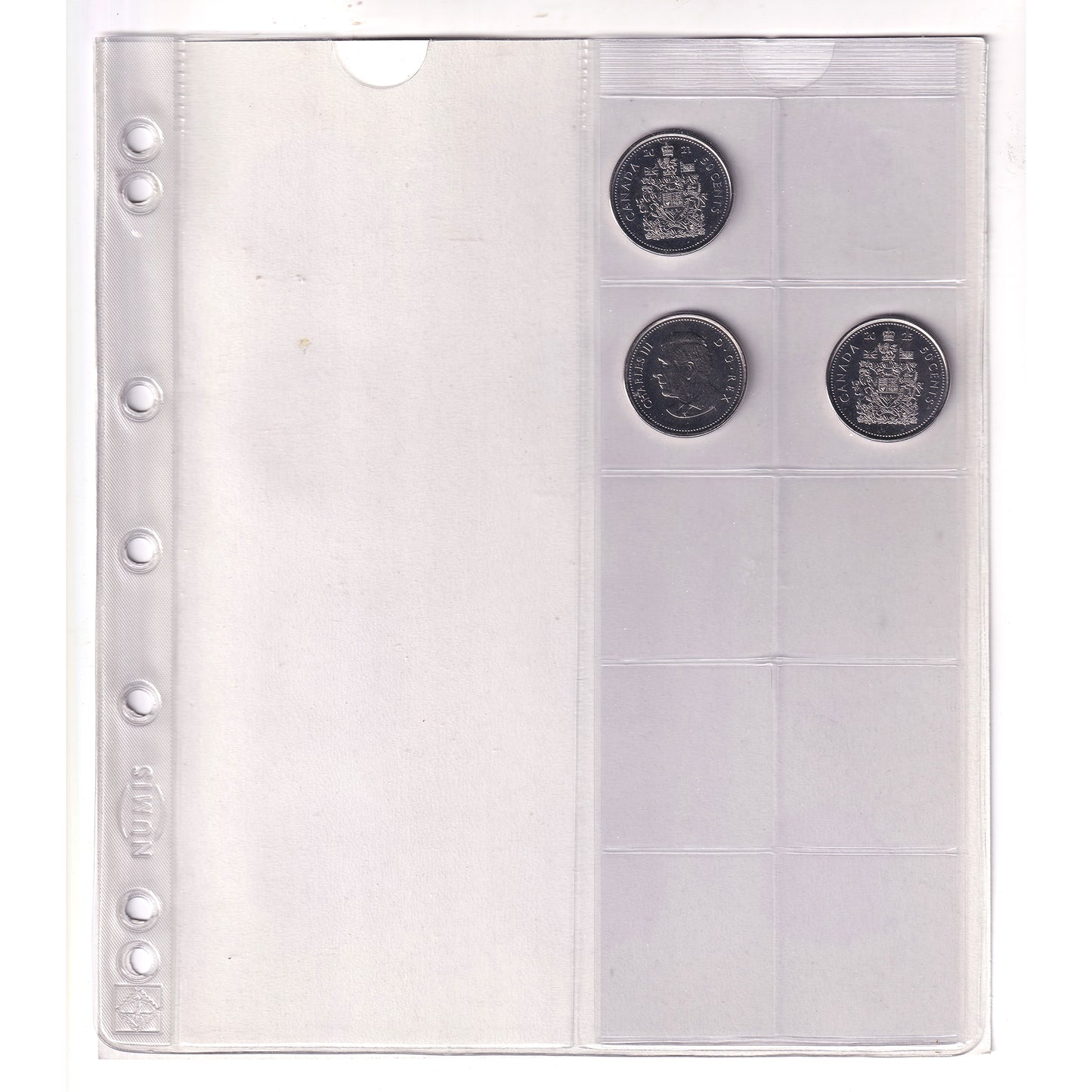 Estate Lot of 62x 1960-2025 Canada 50-cents in CDNCoin.com Album
