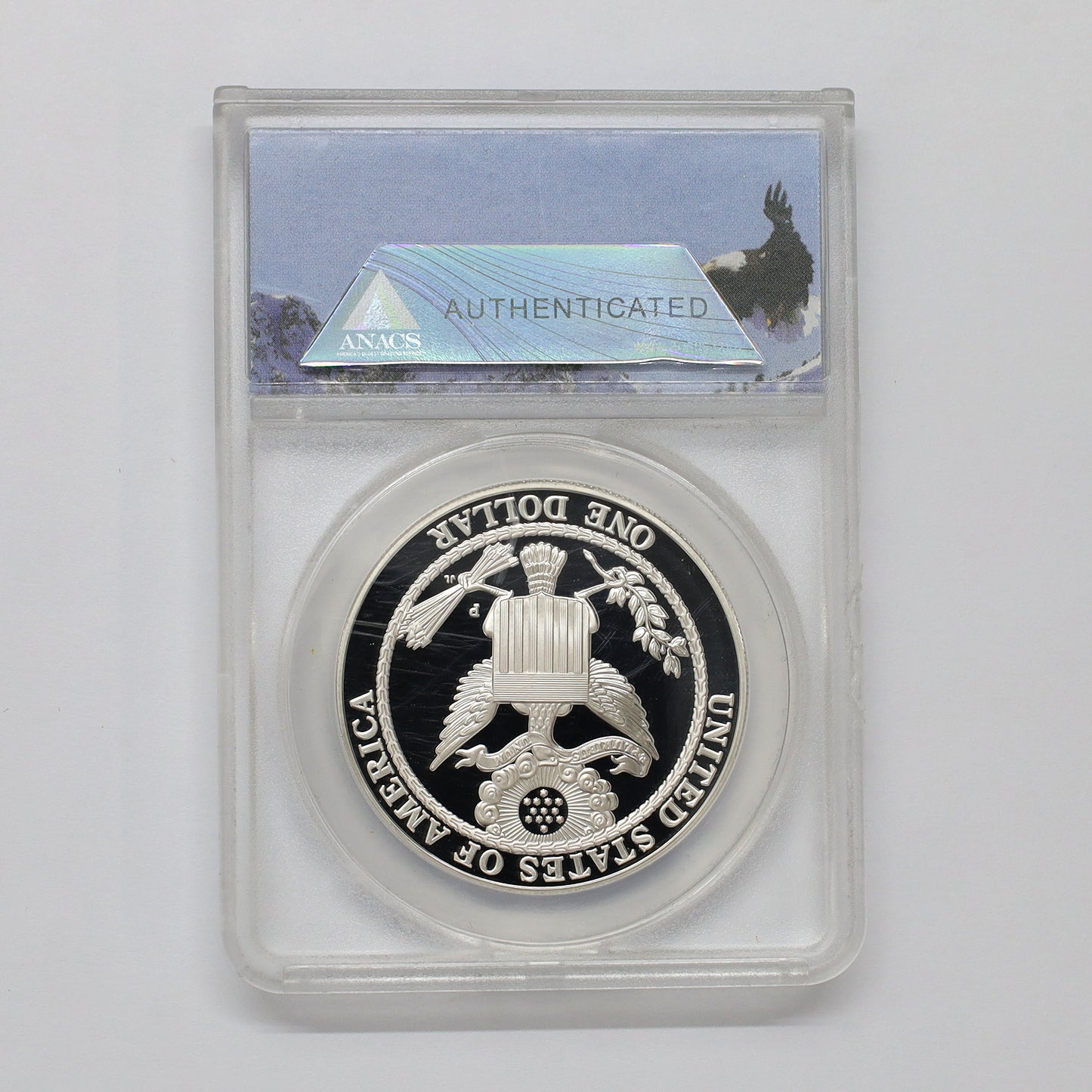 2008 P USA $1 Bald Eagle .90 Silver Dollar ANACS Certified PR70 Ultra Cameo (issues)