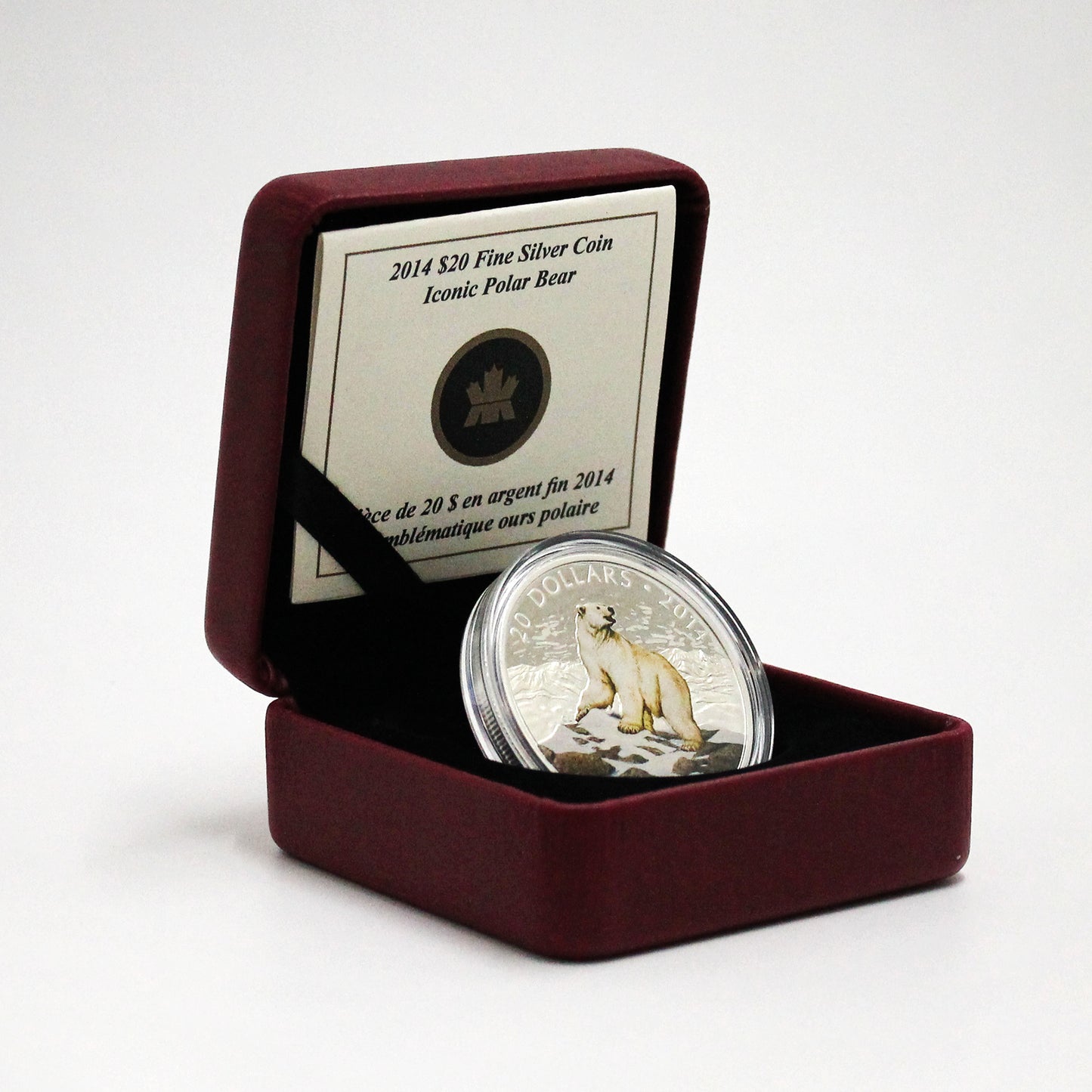 2014 Canada $20 Iconic Polar Bear Fine Silver Coin with Greeting Card (No Tax) issues