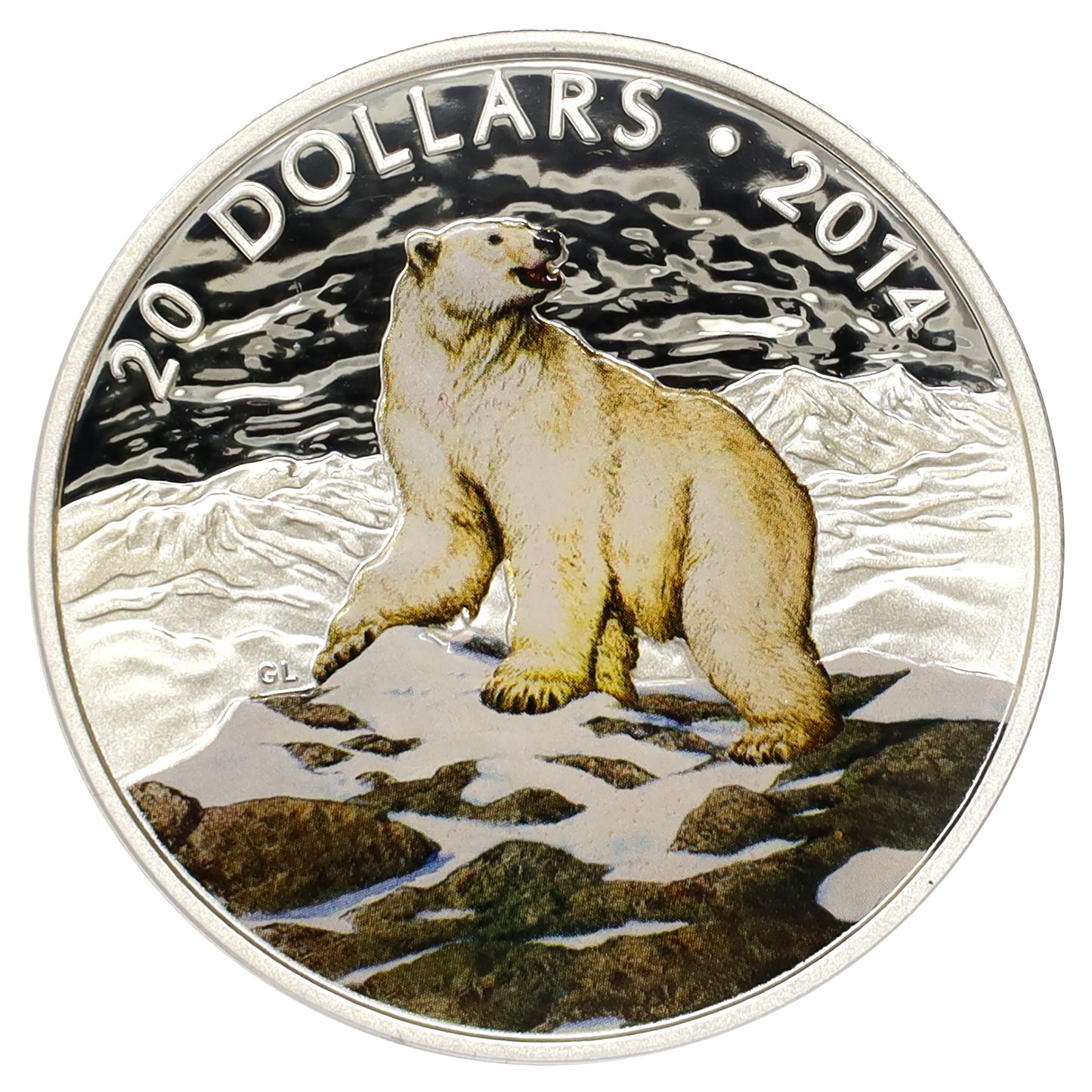 2014 Canada $20 Iconic Polar Bear Fine Silver Coin with Greeting Card (No Tax) issues
