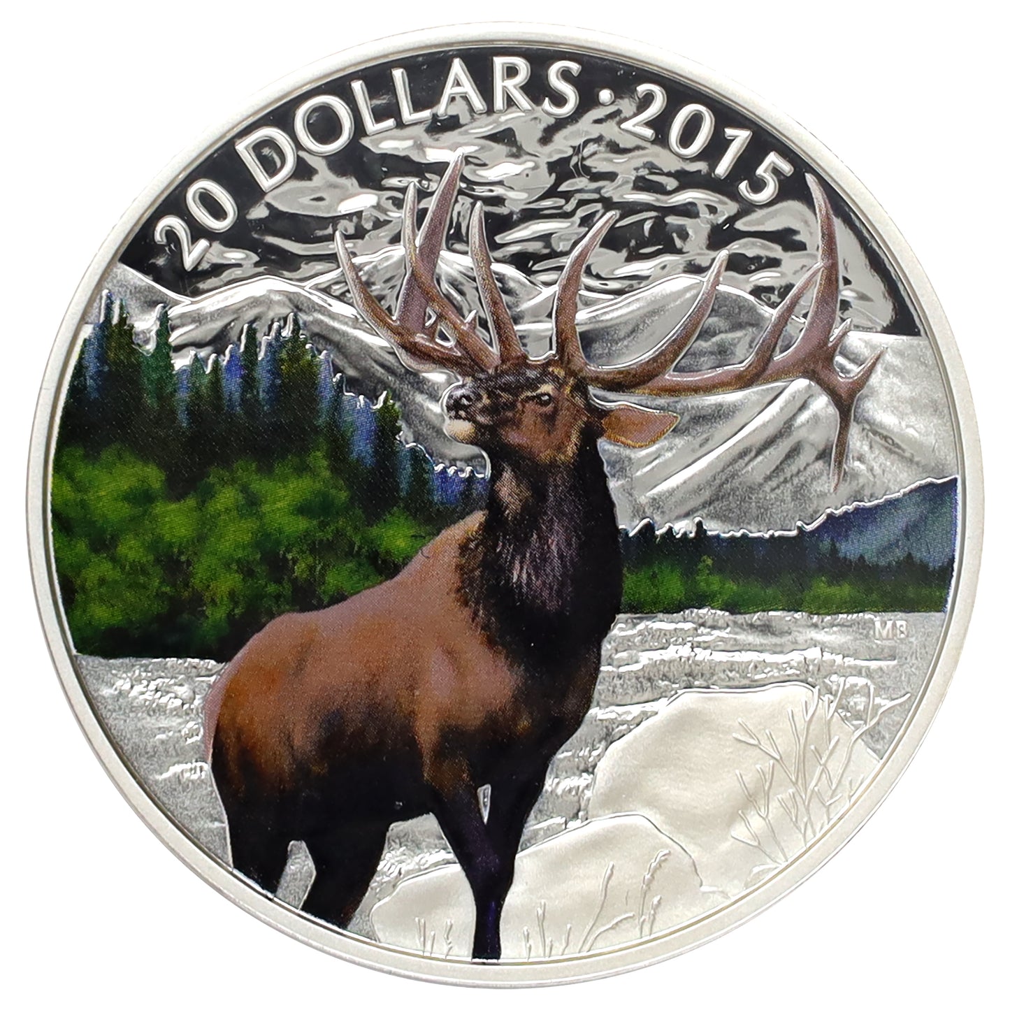 2015 Canada $20 Majestic Elk Fine Silver Coin with Greeting Card (No Tax) issues