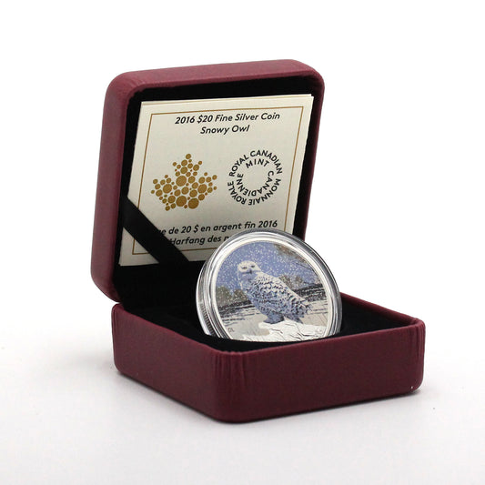 2015 (2016) Canada $20 Snowy Owl Fine Silver Coin with Greeting Card (No Tax) issues