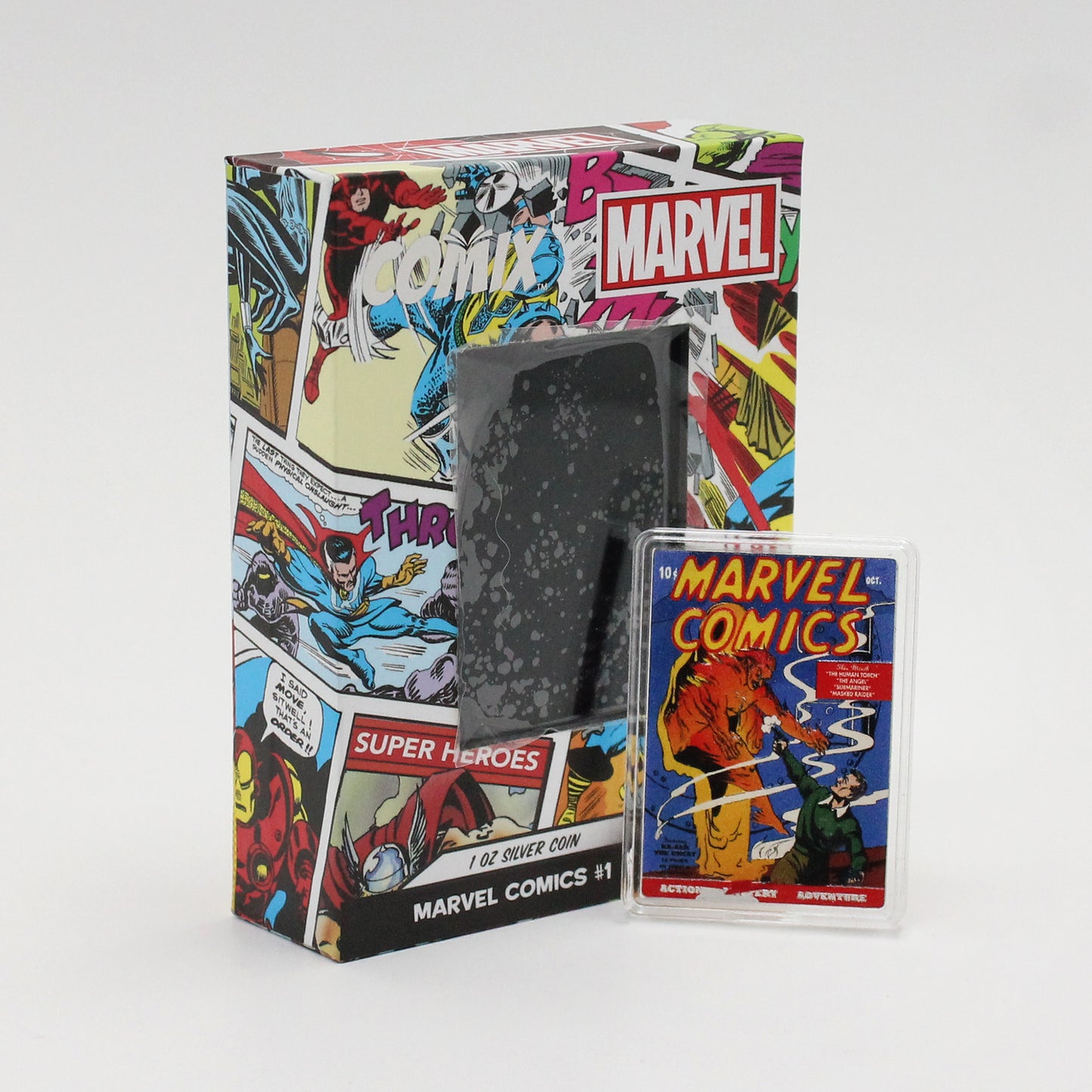 2023 Niue $2 Marvel Comics #1 1oz. .999 Rectangular Silver Coin (No Tax) scuffed cap.