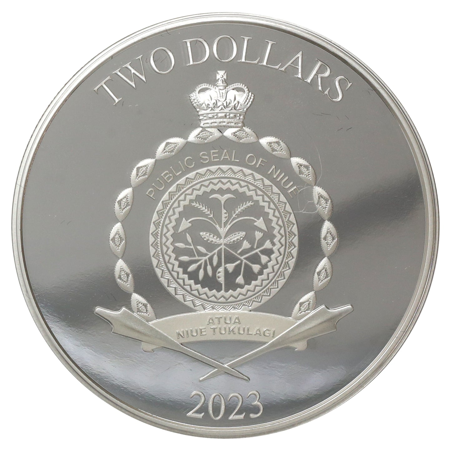 2022 Niue $2 Women in History: Cleopatra 1oz. Fine Silver Coin (No Tax) minor wear