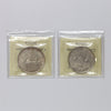 Pair of 1935 & 1936 Canada Dollars ICCS Certified EF40 & AU50, 2pcs (toning)