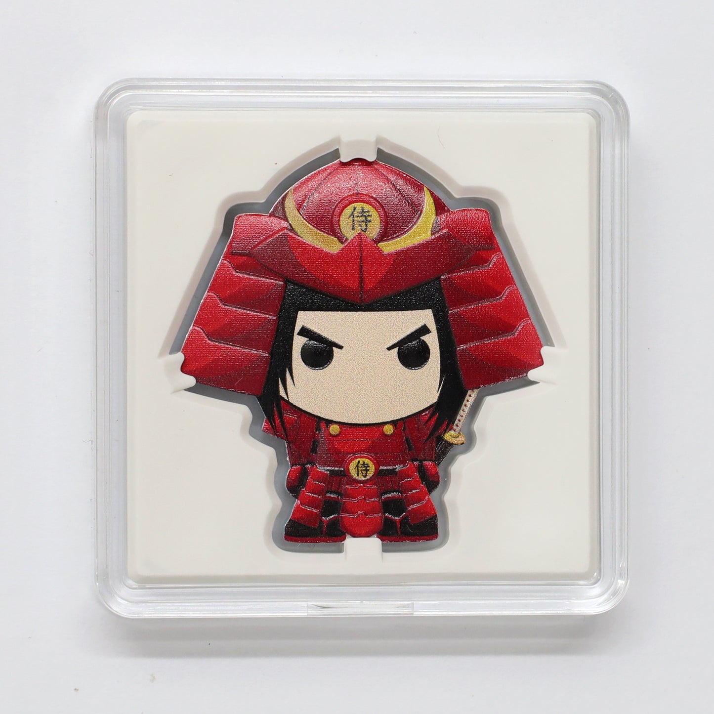 2022 Niue $2 Chibi Warriors: Samurai Shaped 1oz. Fine Silver Coin (No Tax) minor wear