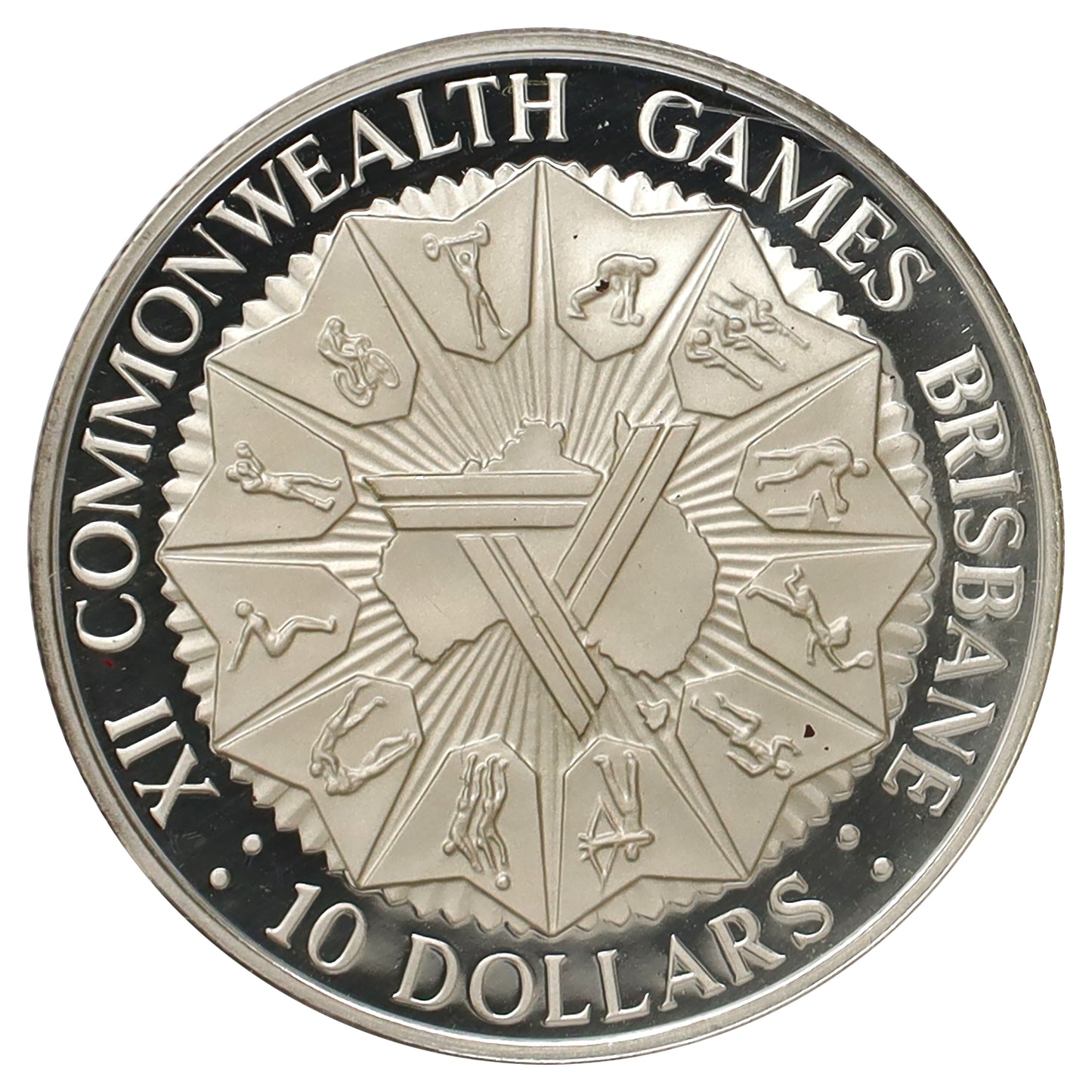 Australia 1982 $10 XII Commonwealth Games Sterling Silver Coin in Case (minor issues)