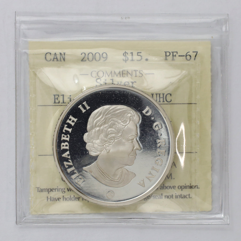 2009 Canada $15 Vignettes of Royalty: Elizabeth II Sterling Silver ICCS Cert. PF67 UHC