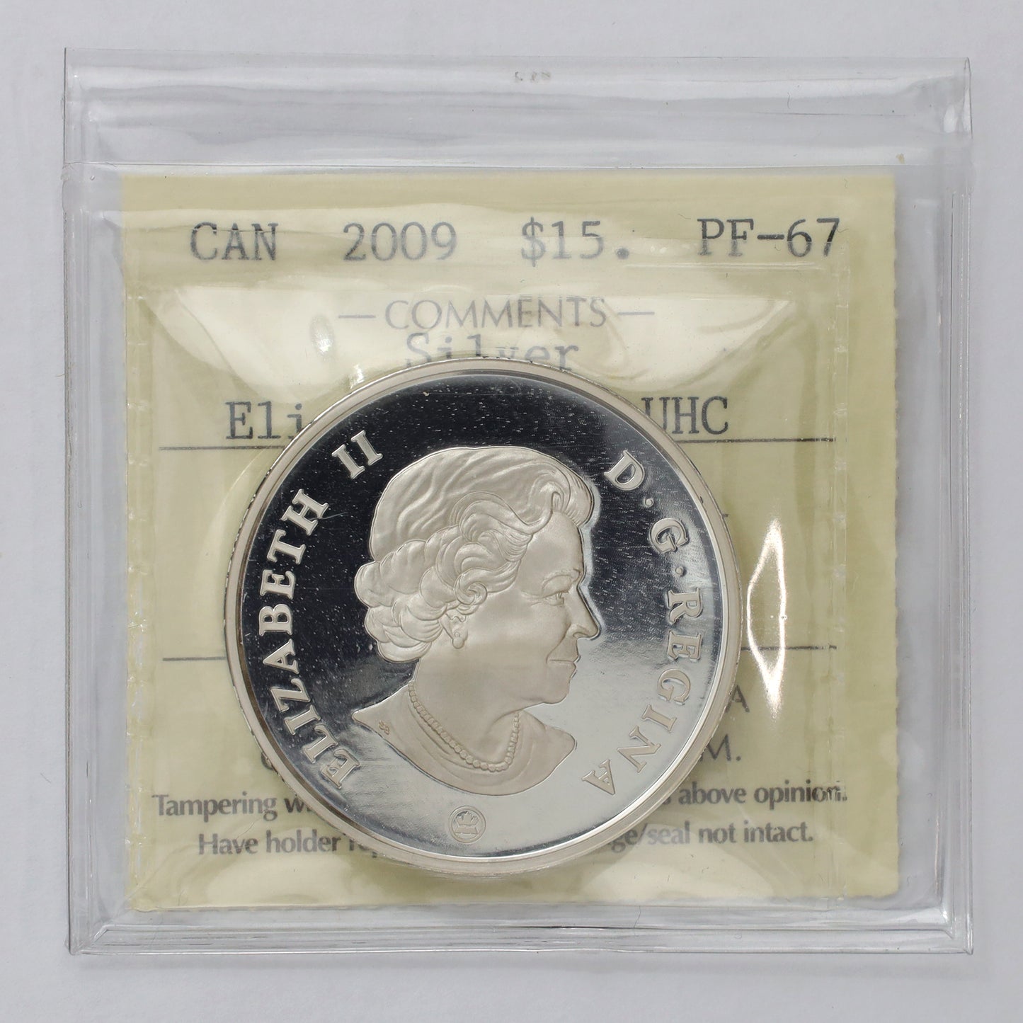 2009 Canada $15 Vignettes of Royalty: Elizabeth II Sterling Silver ICCS Cert. PF67 UHC
