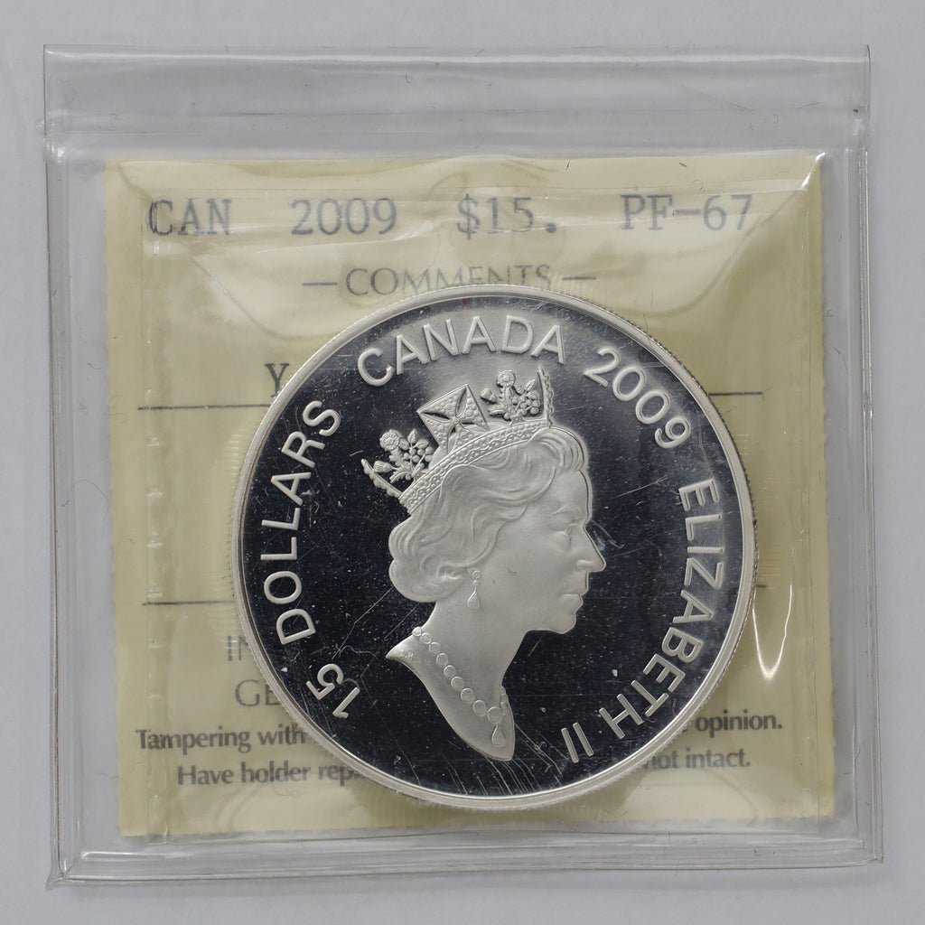 2009 Canada $15 Year of the Ox Sterling Silver & Gold Plated ICCS Certified PF67 UHC