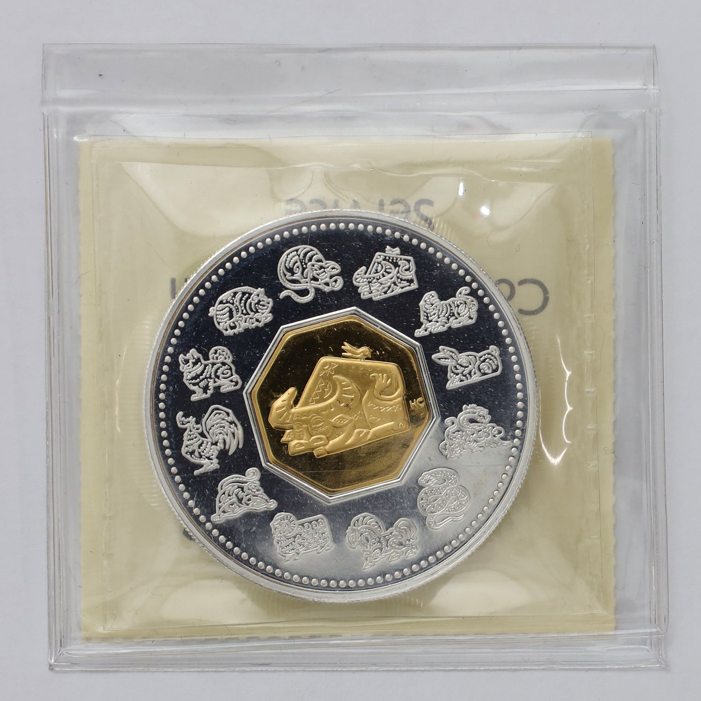 2009 Canada $15 Year of the Ox Sterling Silver & Gold Plated ICCS Certified PF67 UHC