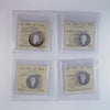Lot of 4x 1999 50-cent Cats of Canada Sterling ICCS Cert. PF66 or PF67 UHC, 4pcs (toning)