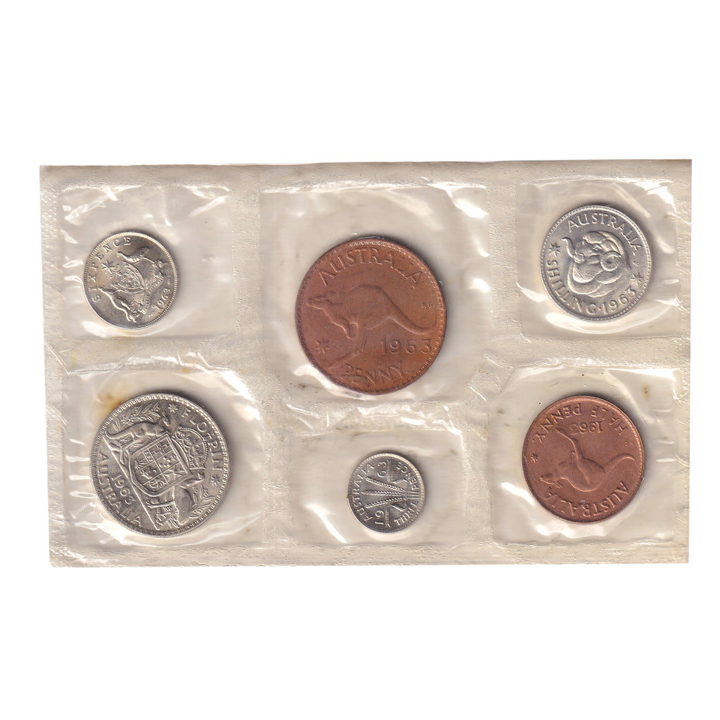 Australia 1963 Proof Like Set (pliofilm only)