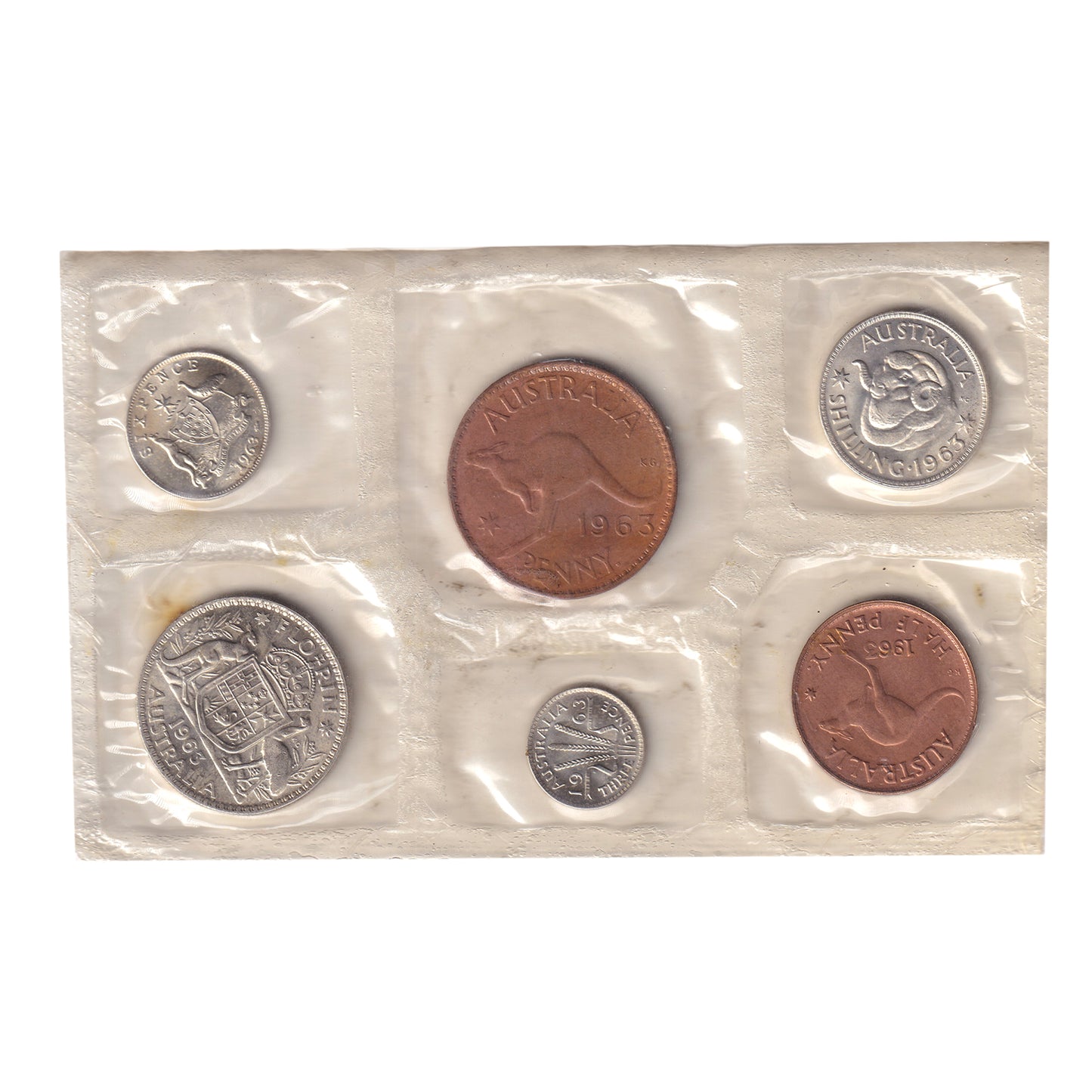 Australia 1963 Proof Like Set (pliofilm only)