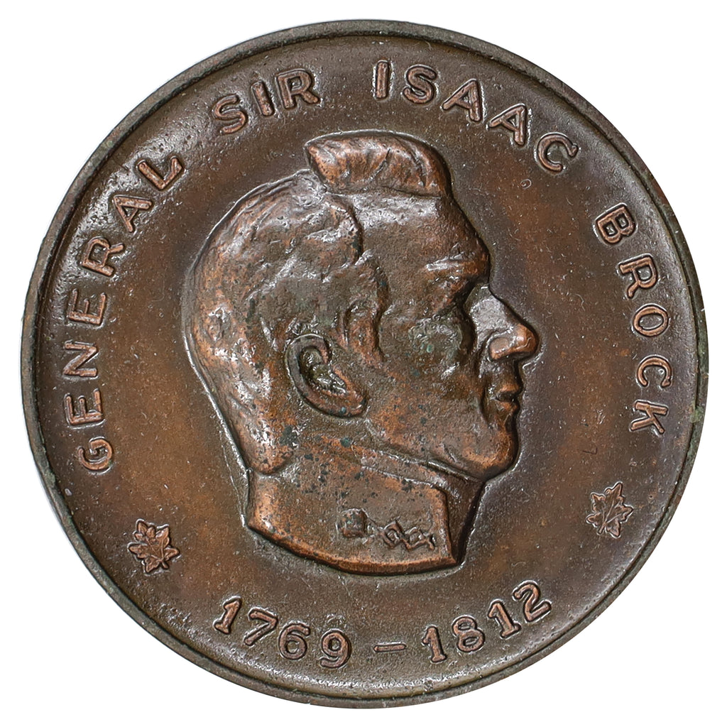 c.1964 Heroes of the War of 1812 General Sir Isaac Brock Commemorative Medal