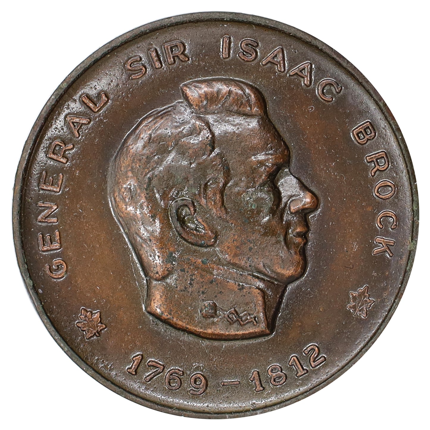 c.1964 Heroes of the War of 1812 General Sir Isaac Brock Commemorative Medal