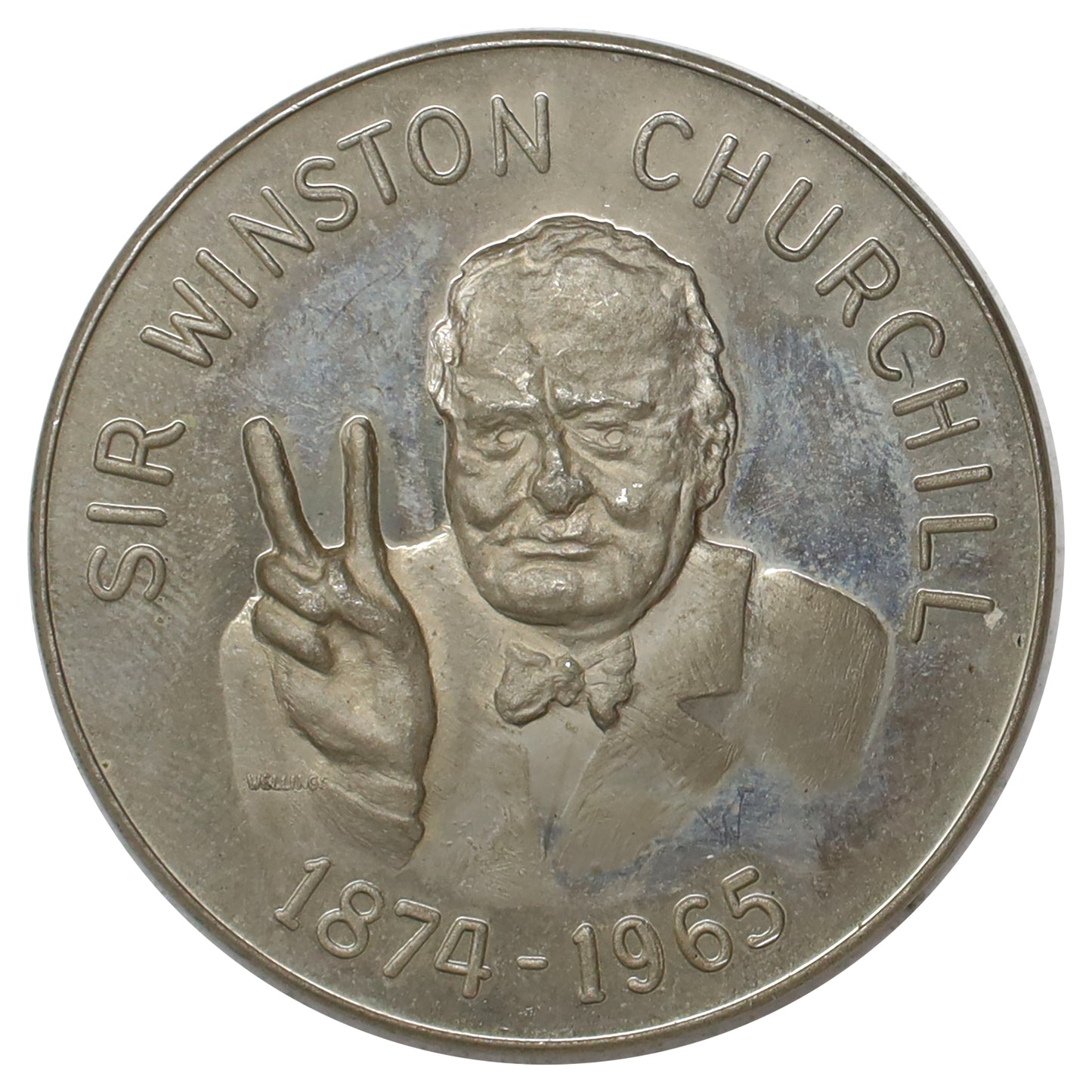 1965 Sudbury, ON, Canadian Centennial Numismatic Park Churchill Token (Version 2)