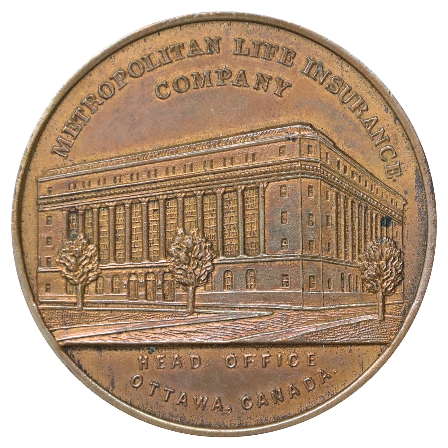 Ottawa, ON, Metropolitan Life Insurance Company Medal