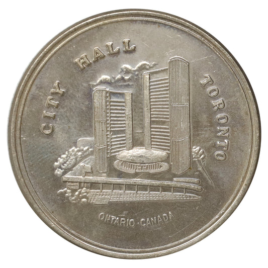 Post-1965 Toronto, ON, "Presented on Occasion to Visit City Hall" Souvenir Medallion