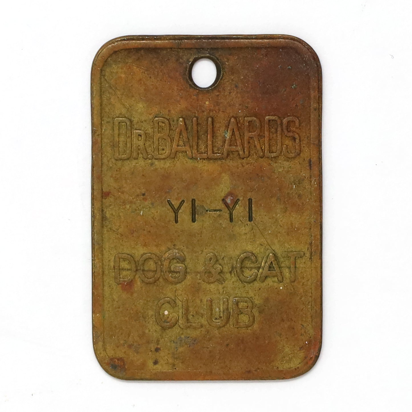 Midcentury Dr. Ballard's Dog & Cat Club Registration Tags