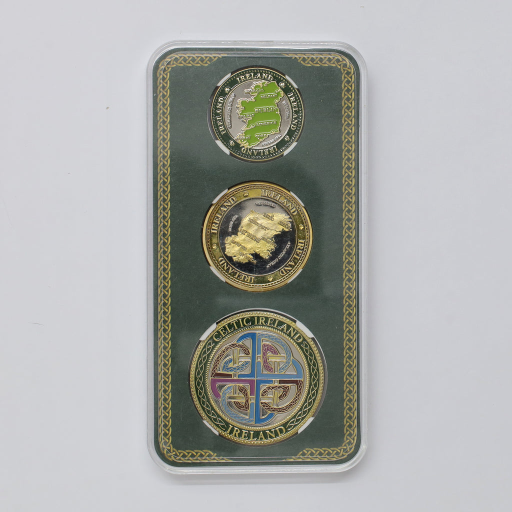 Ireland Commemorative 3 Coin Souvenir Set in Case (minor wear)