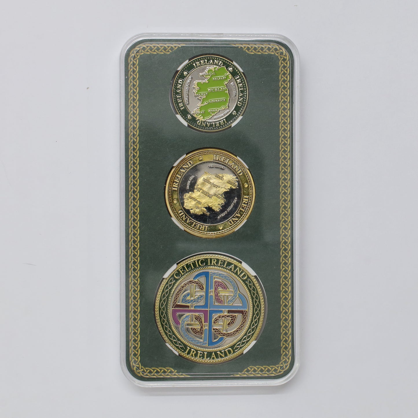 Ireland Commemorative 3 Coin Souvenir Set in Case (minor wear)