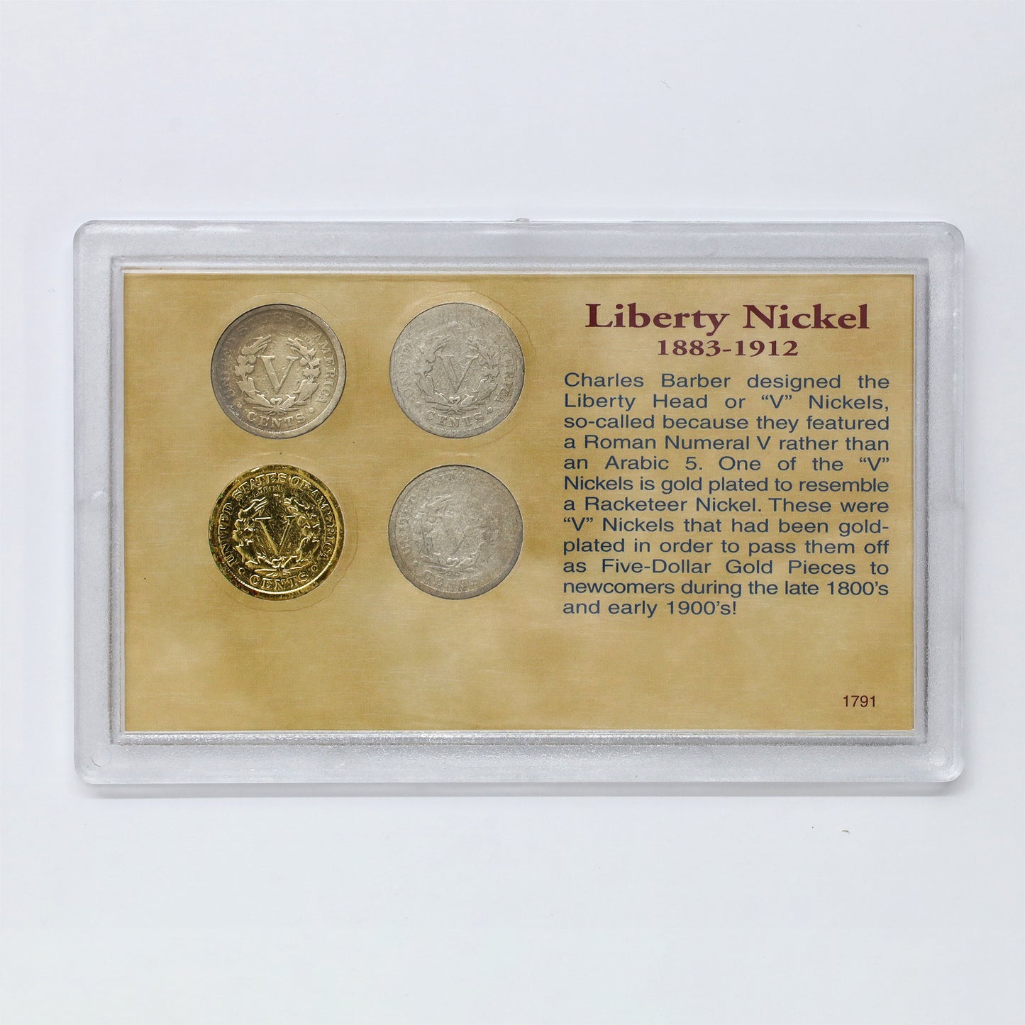Coins of the American Frontier Liberty Nickel Collection (light wear)