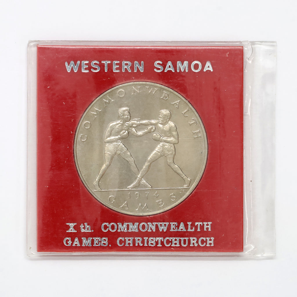 Western Samoa 1974 Xth British Commonwealth Games $1 Commemorative Medal (minor issues)