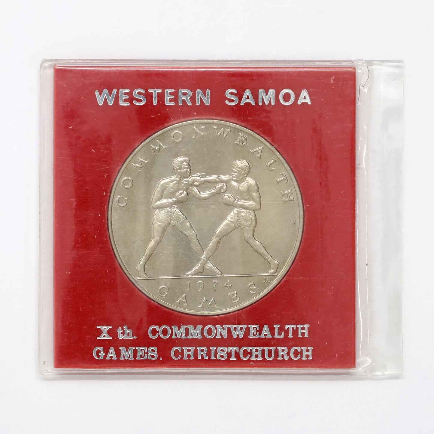 Western Samoa 1974 Xth British Commonwealth Games $1 Commemorative Medal (minor issues)
