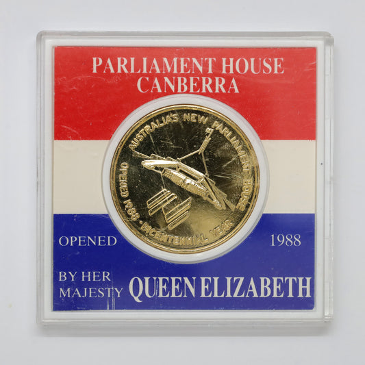Australia 1988 New & Old Parliament Houses Commemorative Medal (scratches)