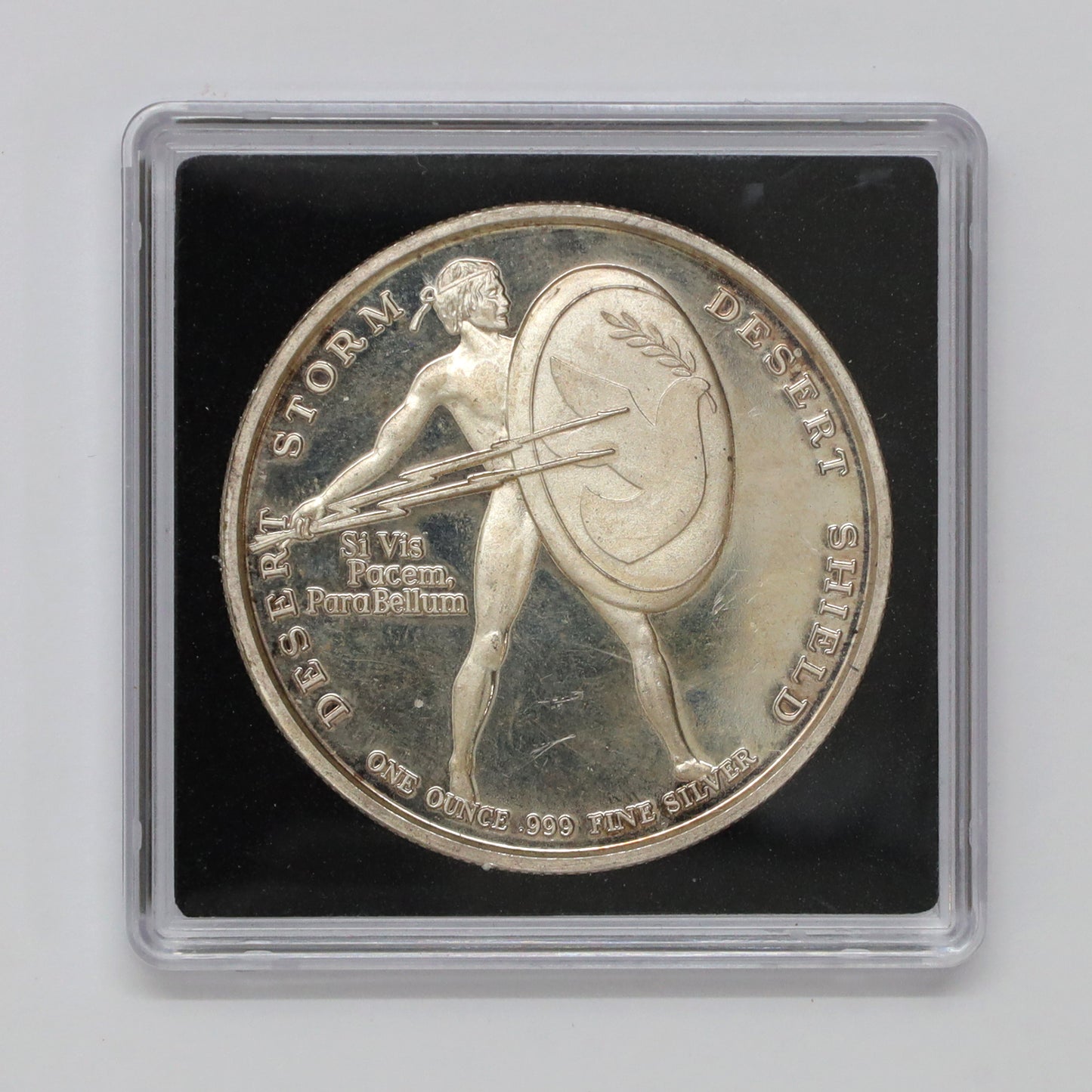 USA Marine Corps Semper Fidelis Iwo Jima Desert Storm .999 Silver Round (No Tax) scr. cap
